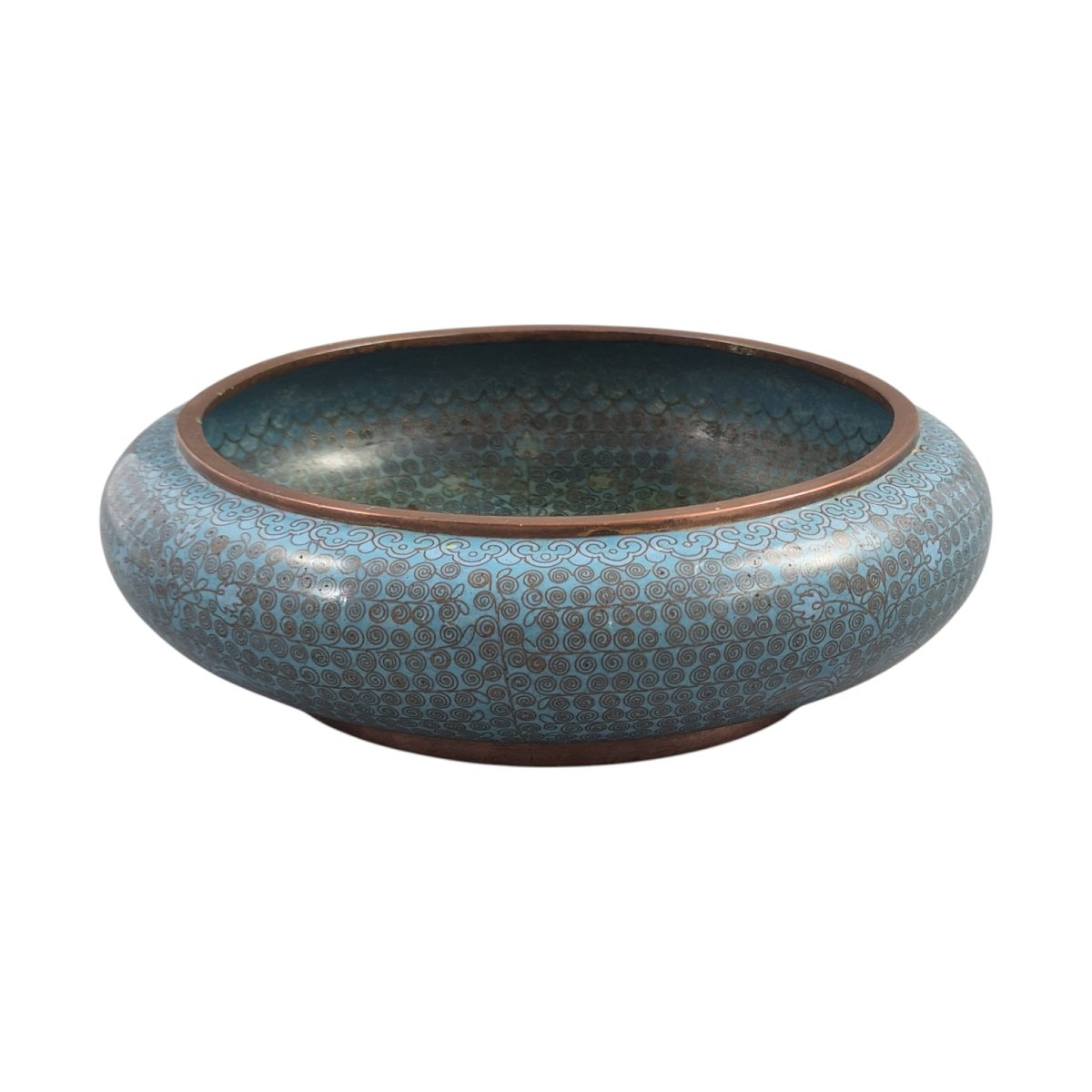 Chinese Cloisonné Enamel Scholar's Brush Washer, C.1890-photo-3
