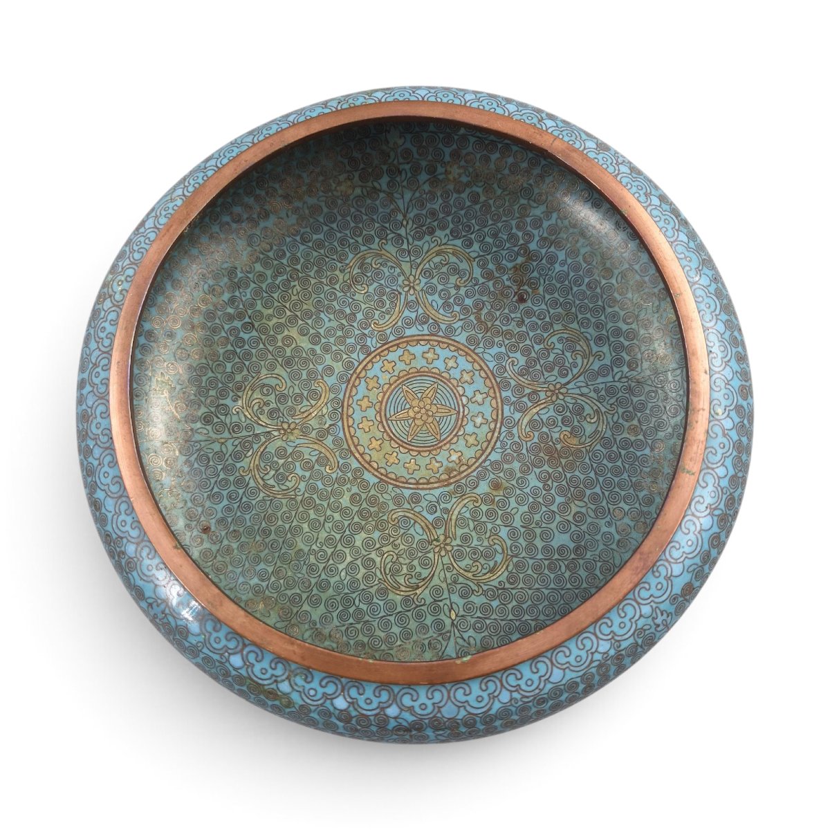 Chinese Cloisonné Enamel Scholar's Brush Washer, C.1890-photo-4