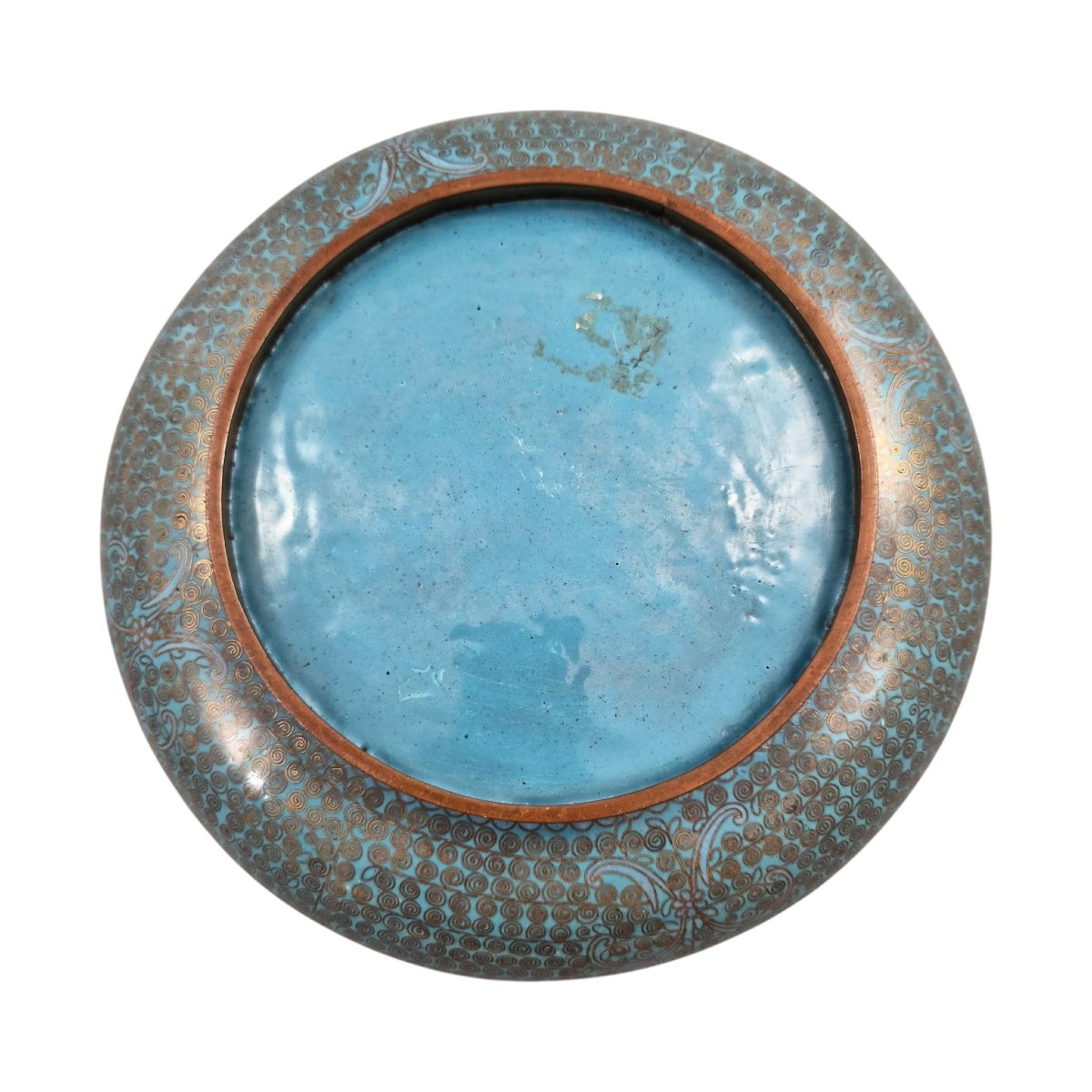 Chinese Cloisonné Enamel Scholar's Brush Washer, C.1890-photo-5