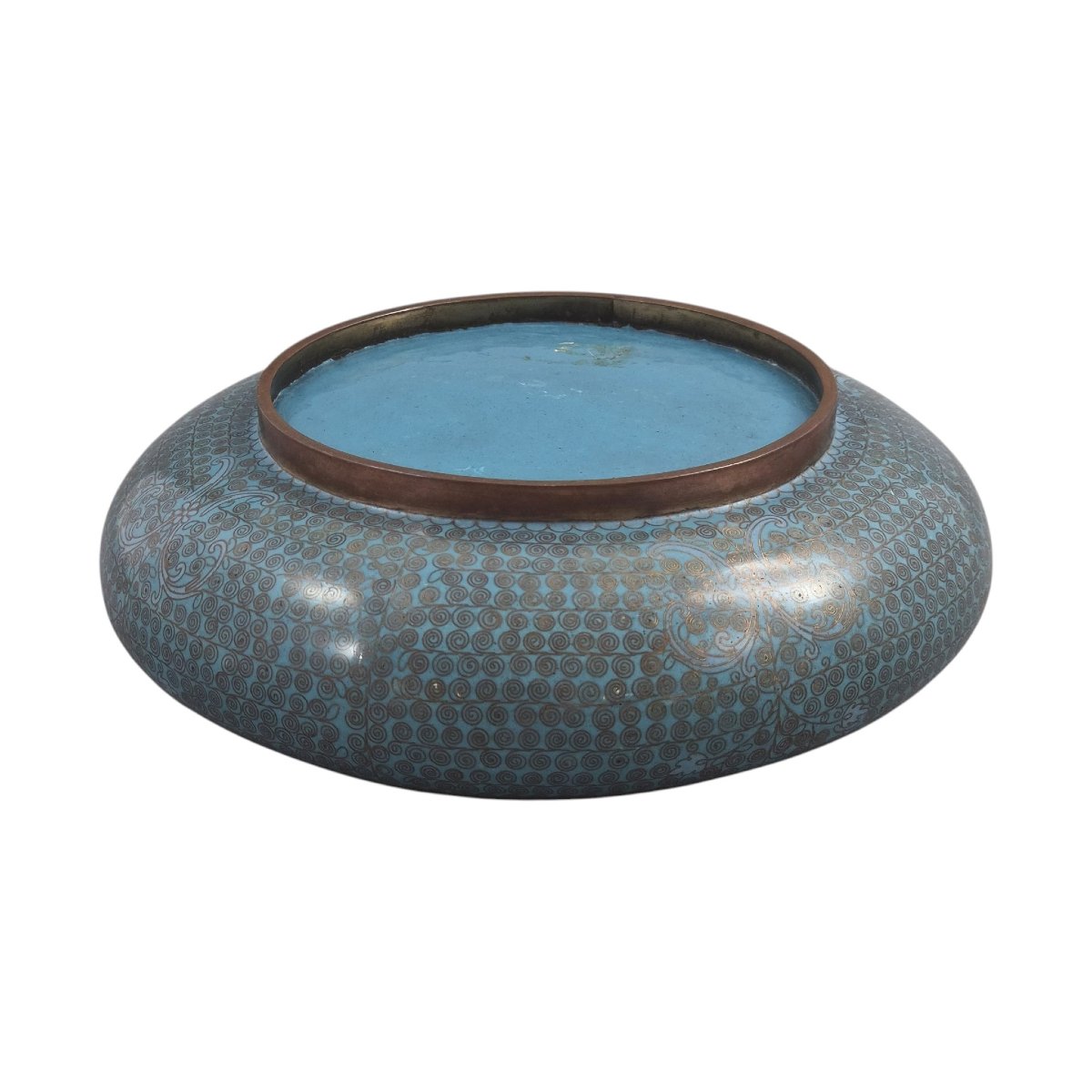 Chinese Cloisonné Enamel Scholar's Brush Washer, C.1890-photo-6