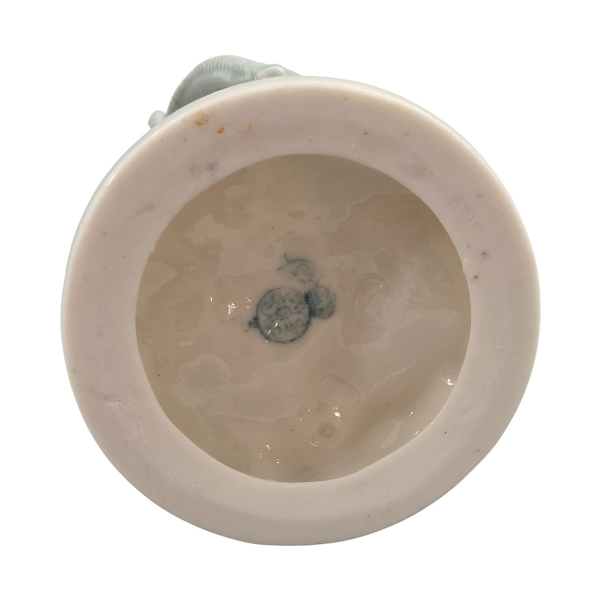 Royal Worcester Pair Of Sage Green Figural Salts, 1882-photo-3