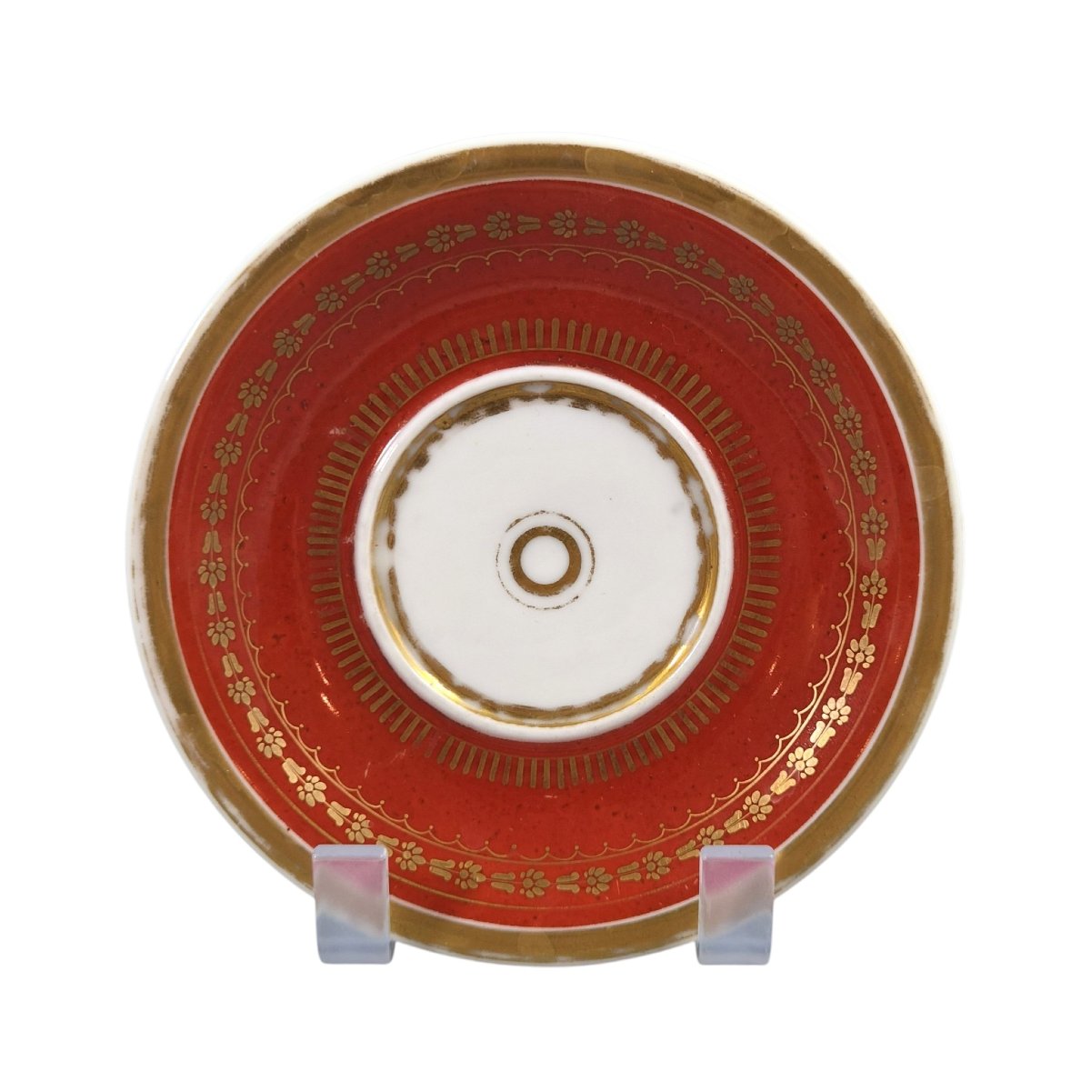 Empire-style "vieux Paris" Cup And Saucer With Lion Mask, Circa 1820-photo-4