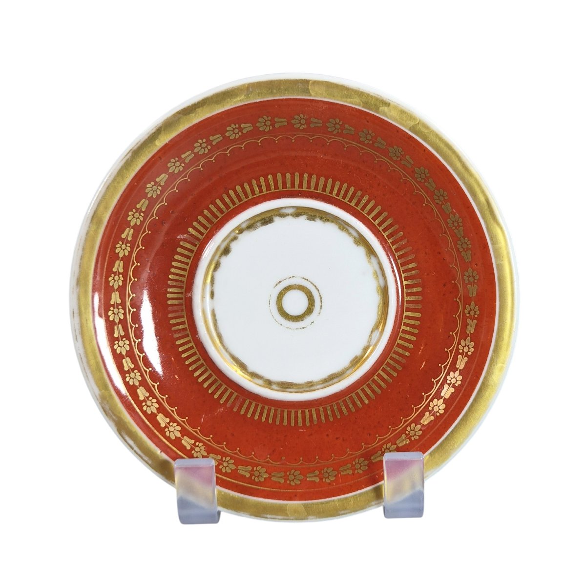 Empire-style "vieux Paris" Cup And Saucer With Lion Mask, Circa 1820-photo-5