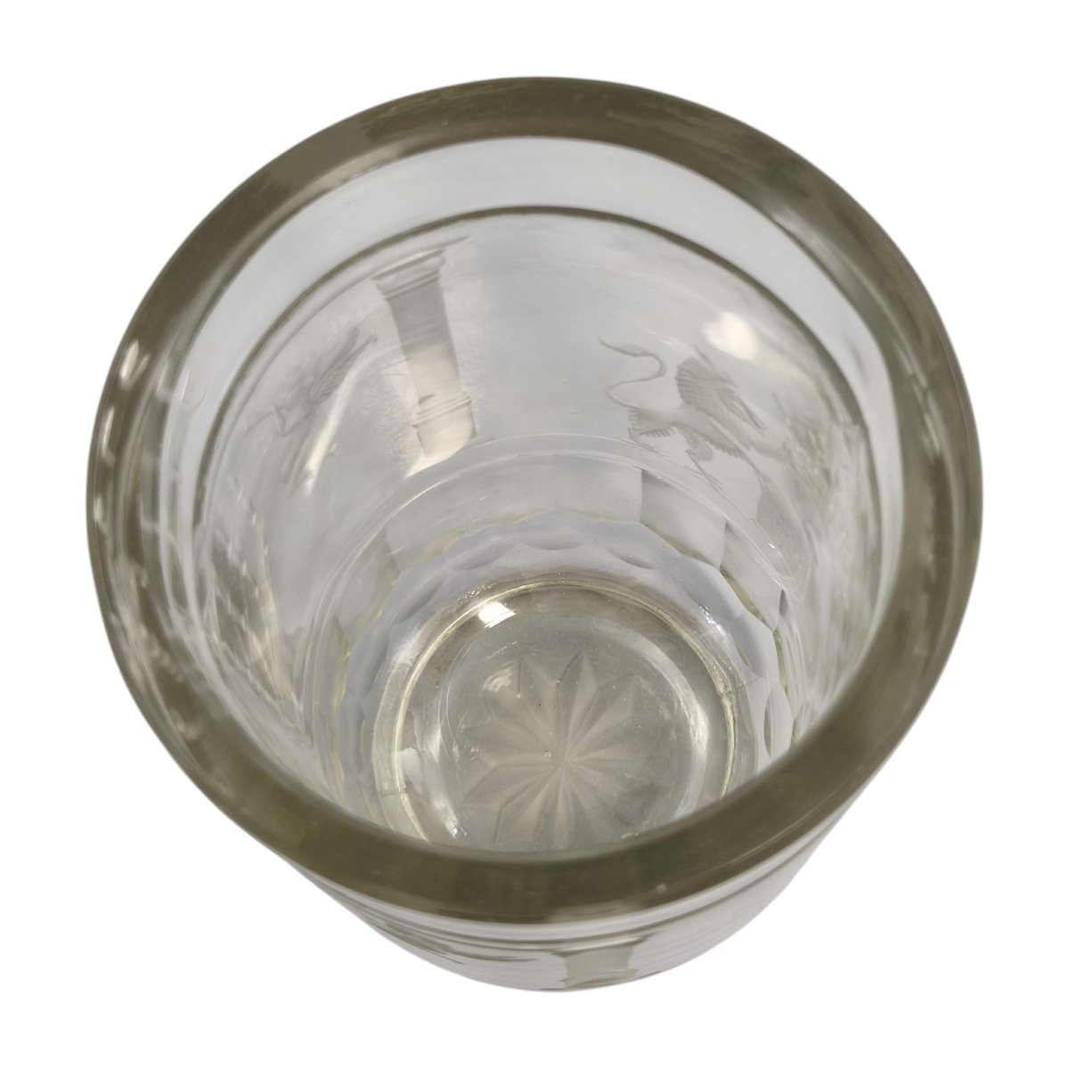 Monumental Bohemian Jewish Masonic Engraved Glass Beaker, Circa 1850, Museum Quality-photo-6