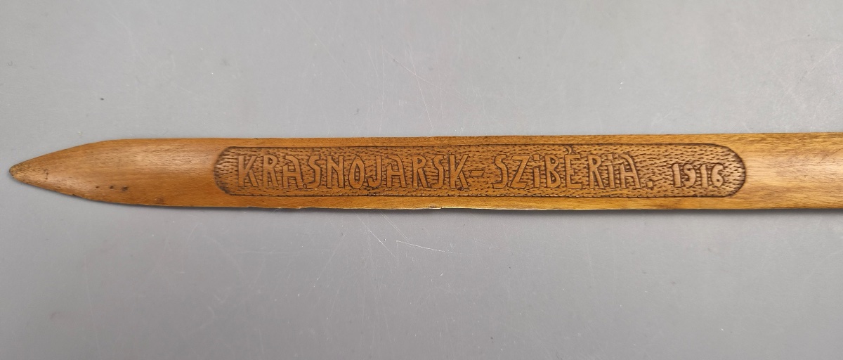 Coupe-papier de tranchée, prisonnier de guerre hongrois, Krasnoïarsk Sibérie 1916, WWI-photo-4