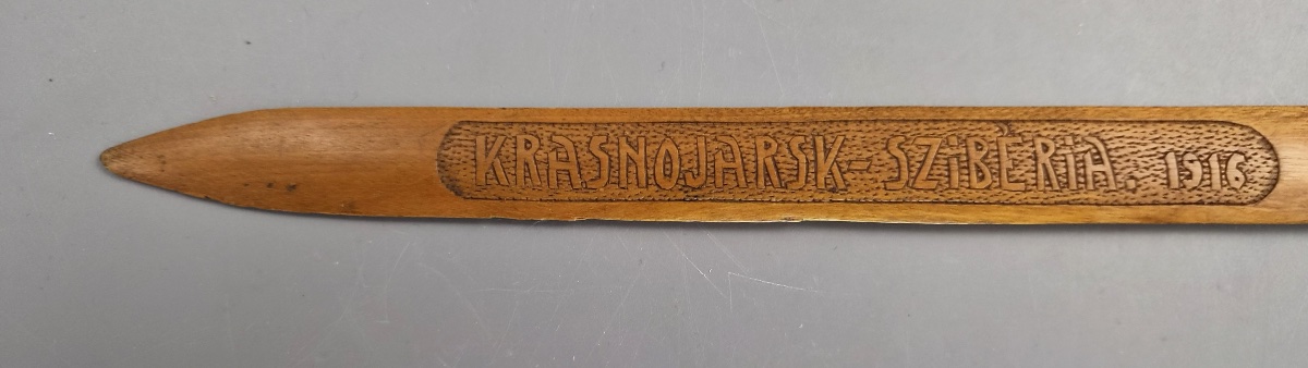 Coupe-papier de tranchée, prisonnier de guerre hongrois, Krasnoïarsk Sibérie 1916, WWI-photo-2