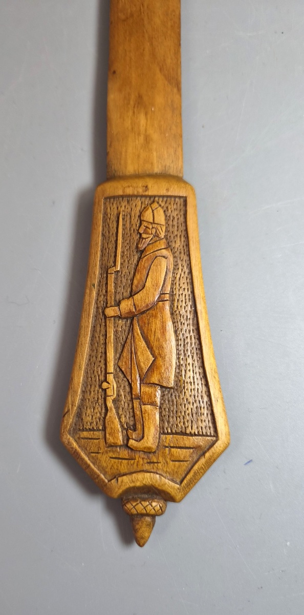Coupe-papier de tranchée, prisonnier de guerre hongrois, Krasnoïarsk Sibérie 1916, WWI-photo-4