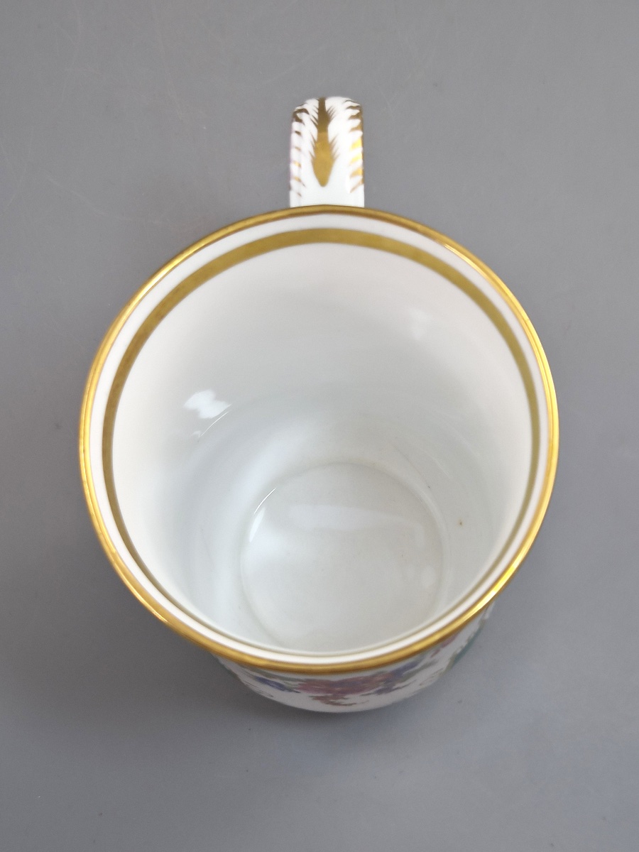 Chope de cabinet en porcelaine de Paris, style Sèvres, fond vert, vers 1850-photo-4