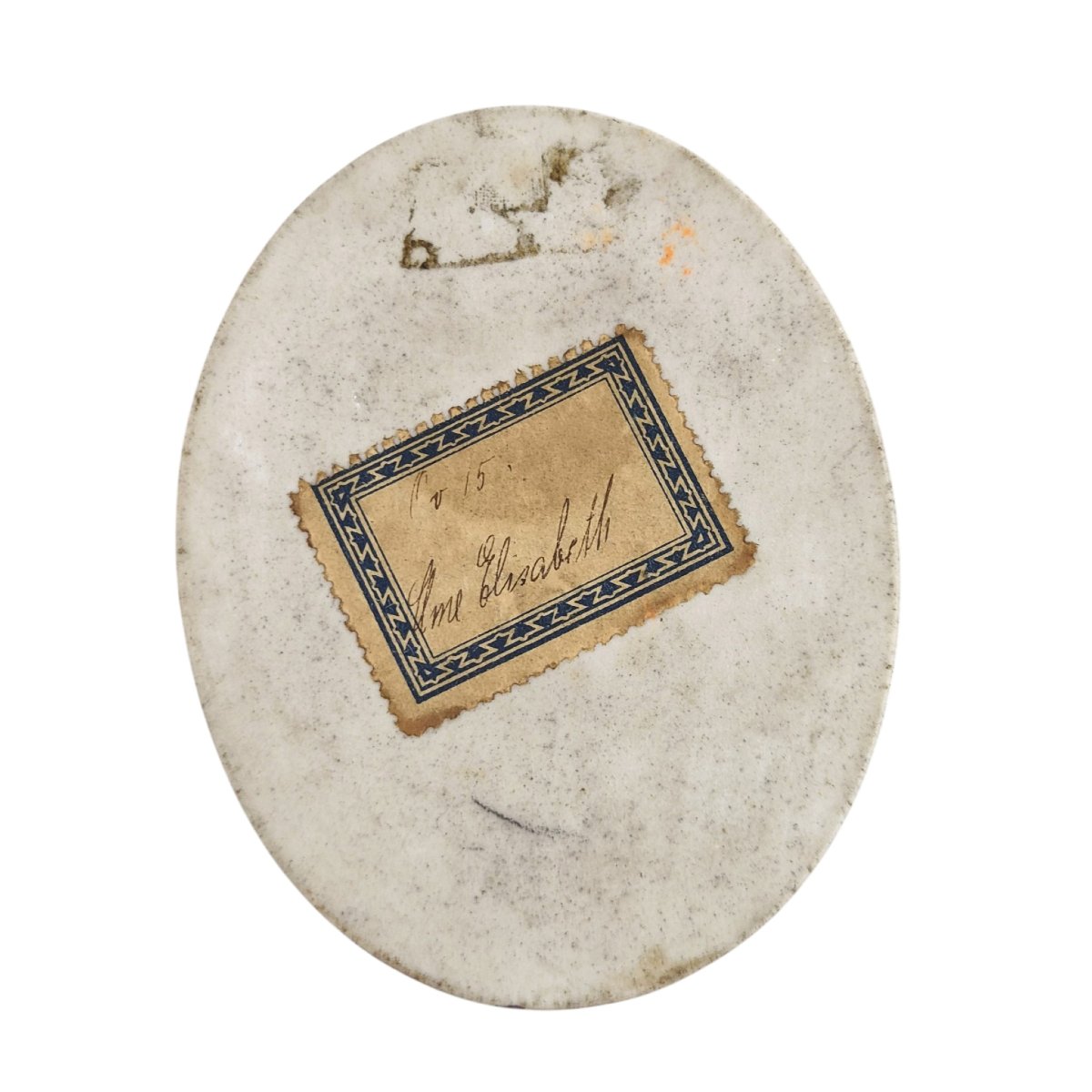 Miniature sur porcelaine de Madame Élisabeth, Restauration française, vers 1825-photo-4