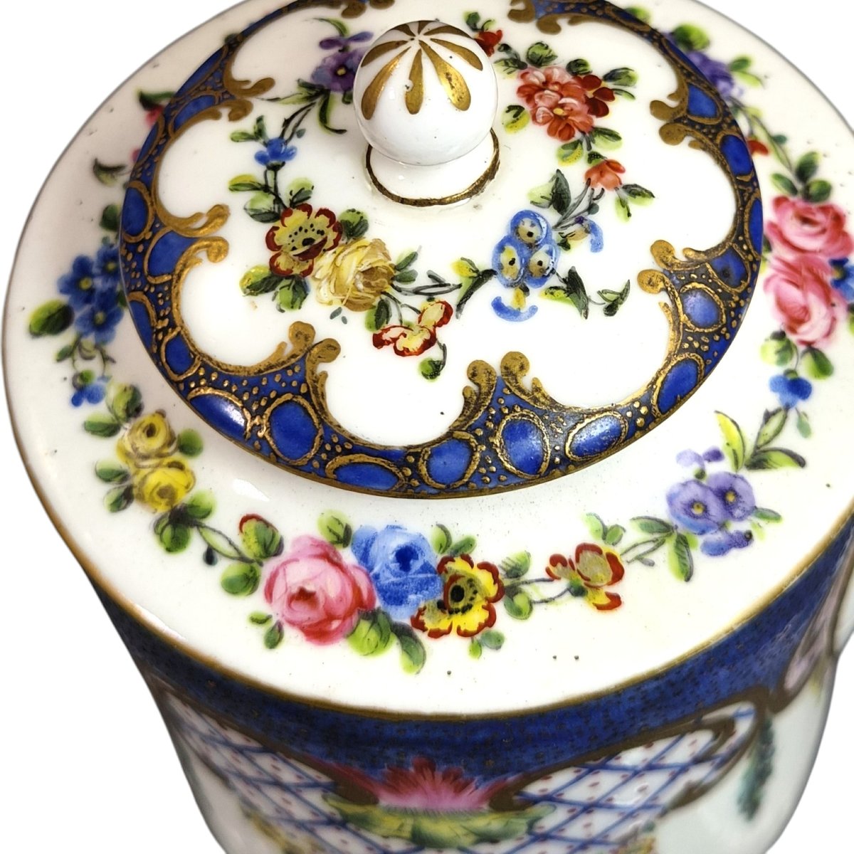 Royal Sèvres Litron Soft-paste Teapot, Louis XV Period, 1772-photo-6
