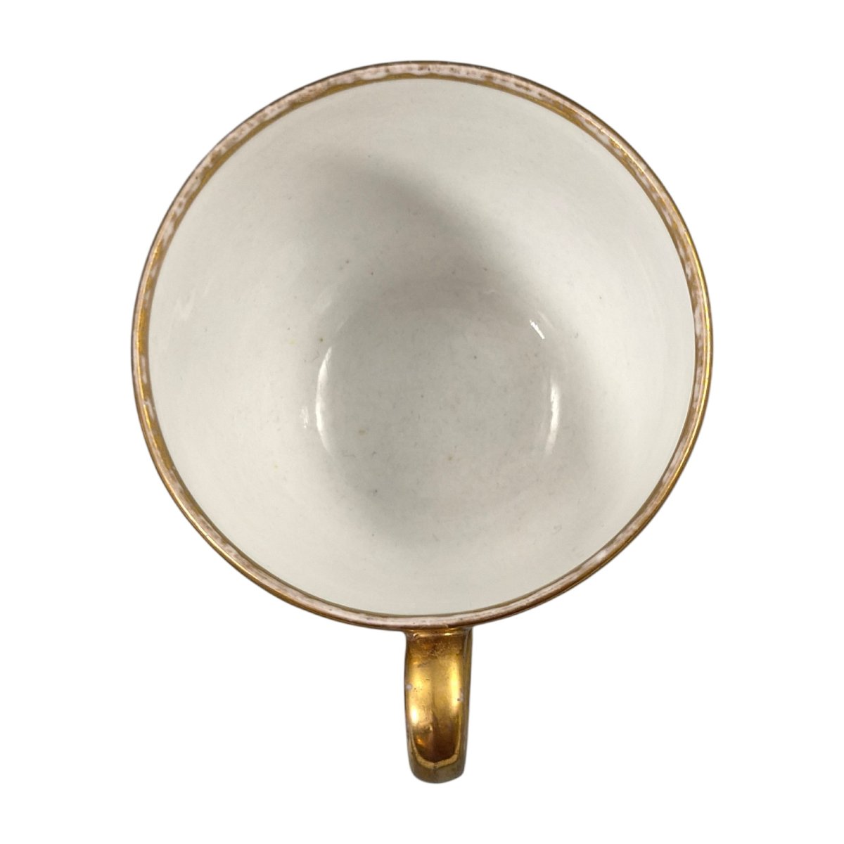 Kpm Berlin Biedermeier Cabinet Cup And Saucer With Painted Landscapes, C.1830-photo-2
