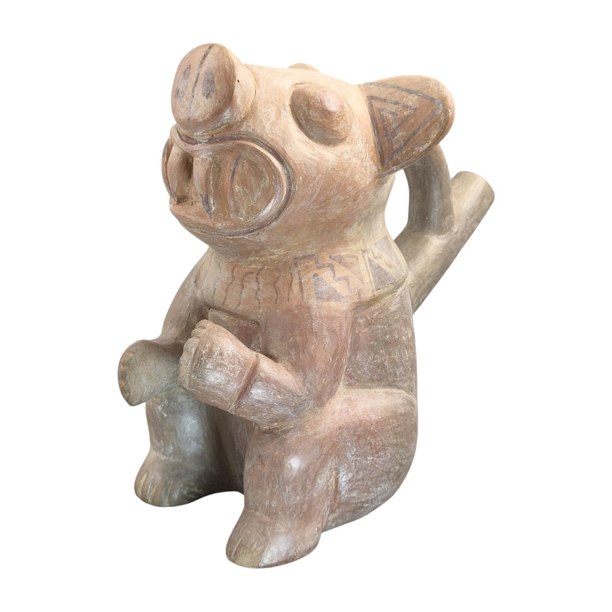 Ancient Pre-columbian Terracotta Zoomorphic Vessel-photo-2