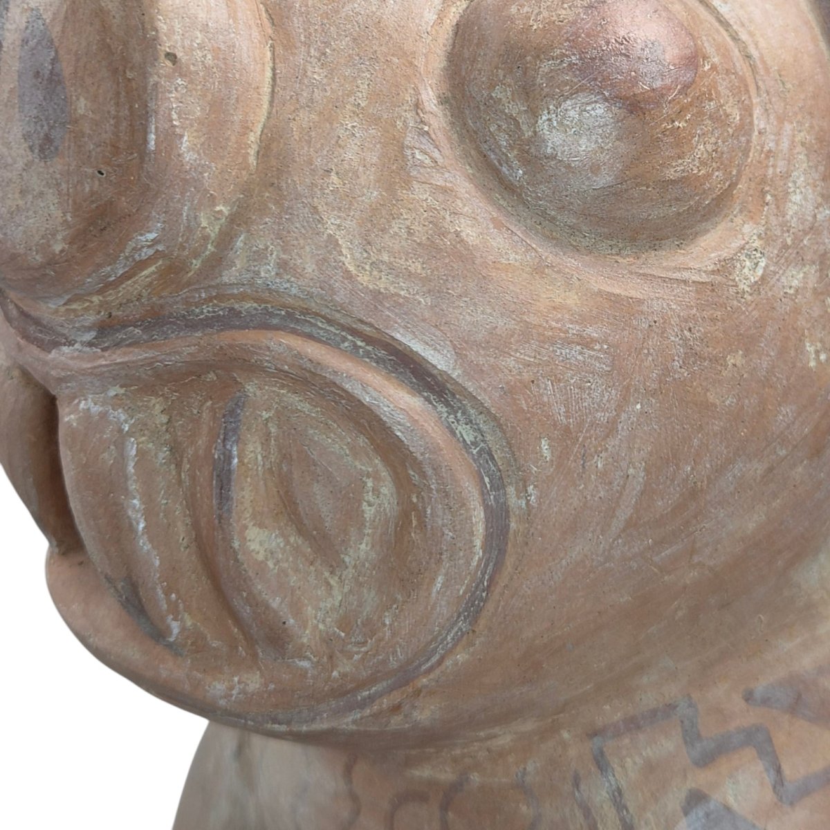 Ancient Pre-columbian Terracotta Zoomorphic Vessel-photo-3