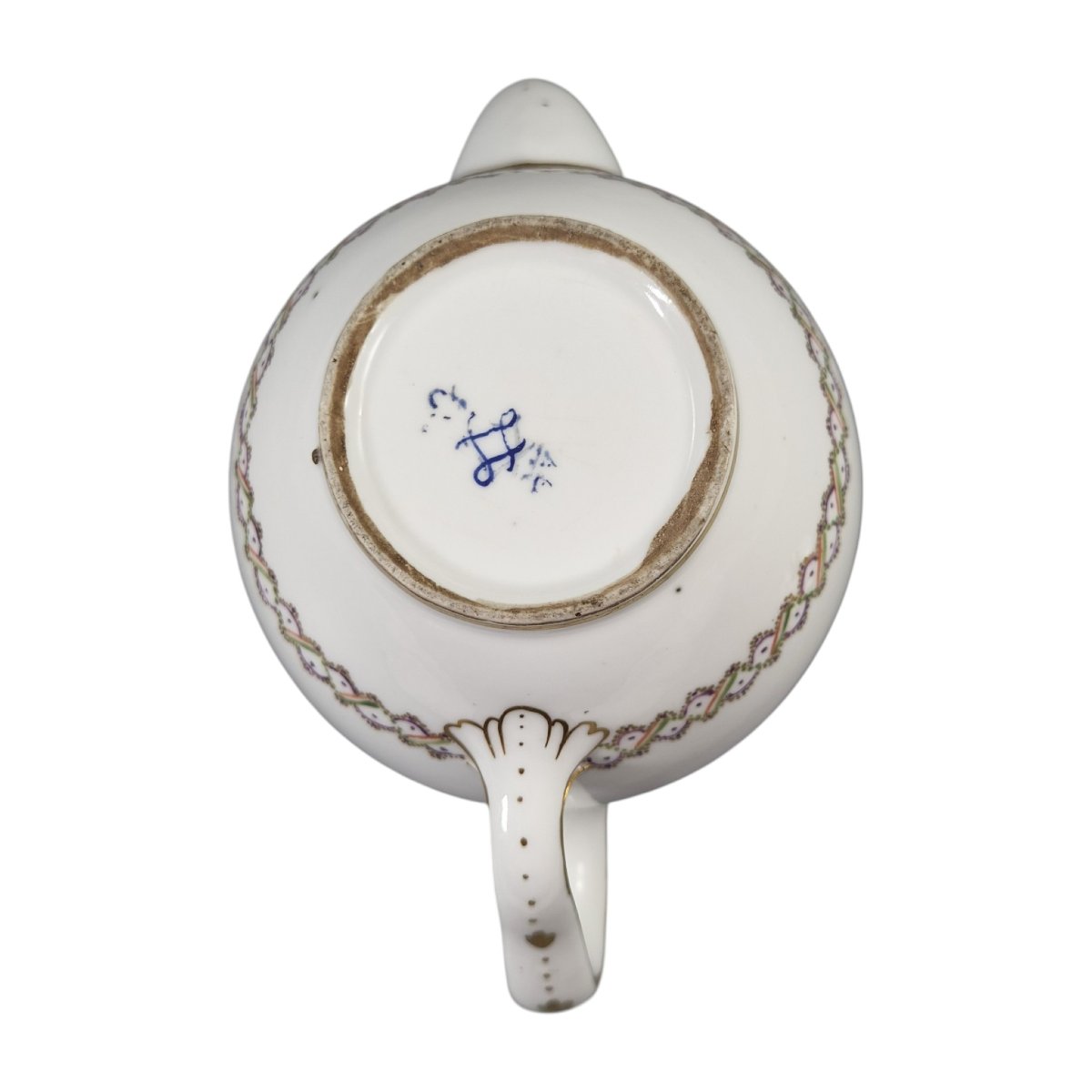 Royal Sèvres Porcelain Teapot, Louis XVI Period, Théière Calabre, Circa 1788-photo-4