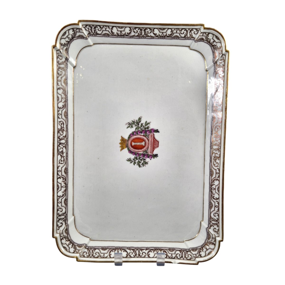 Ludwigsburg, plateau royal à monogramme couronné, vers 1765–1785-photo-2