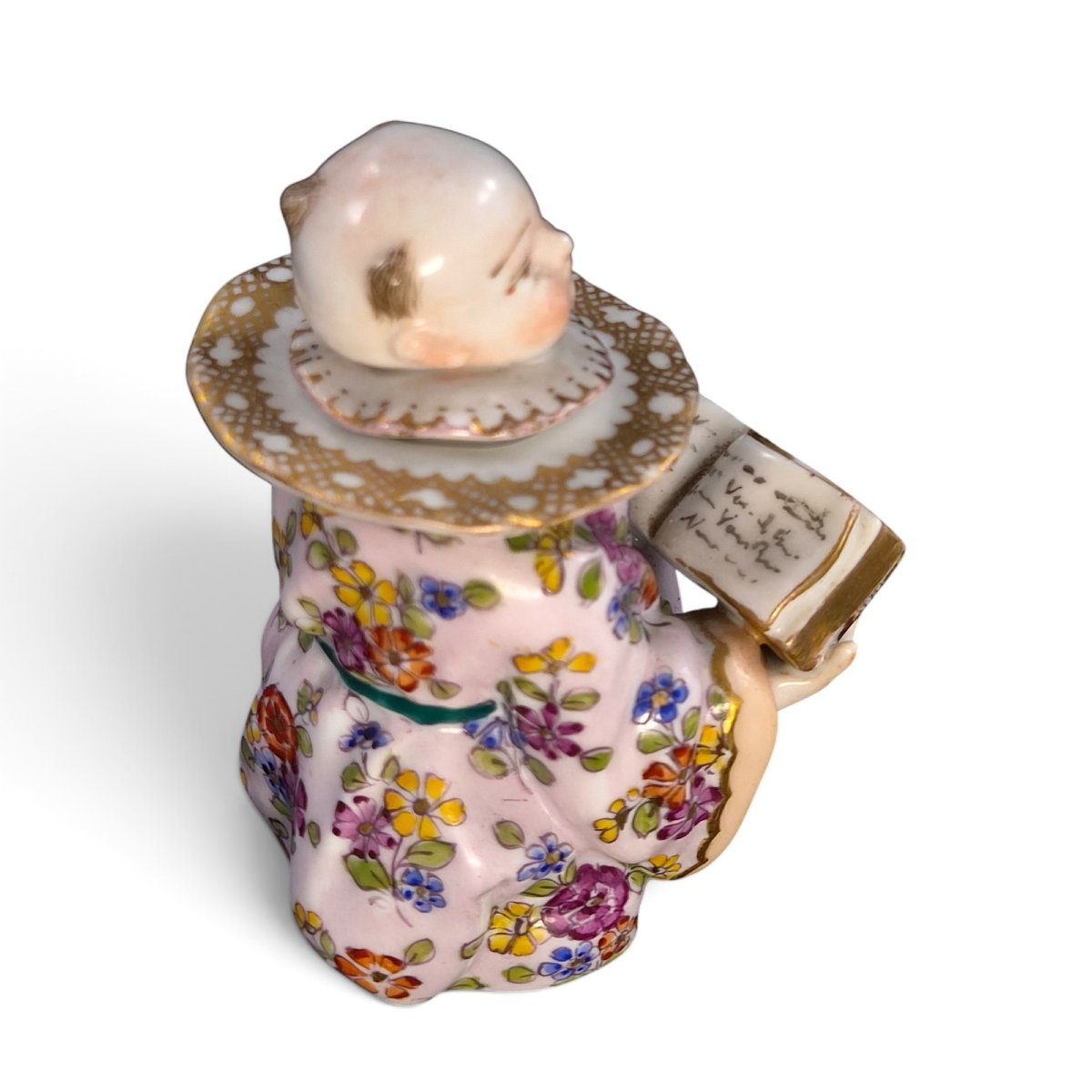 Pair Of Figurative Inkwells By Edmé Samson Depicting Chinese Boy Singers, Circa 1850–1860-photo-1