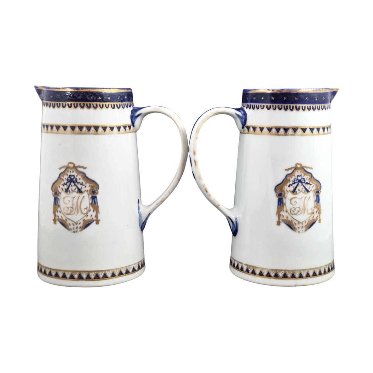 Partial Set Of Export China Porcelain, Monogrammed "jm," Circa 1785–1795-photo-5