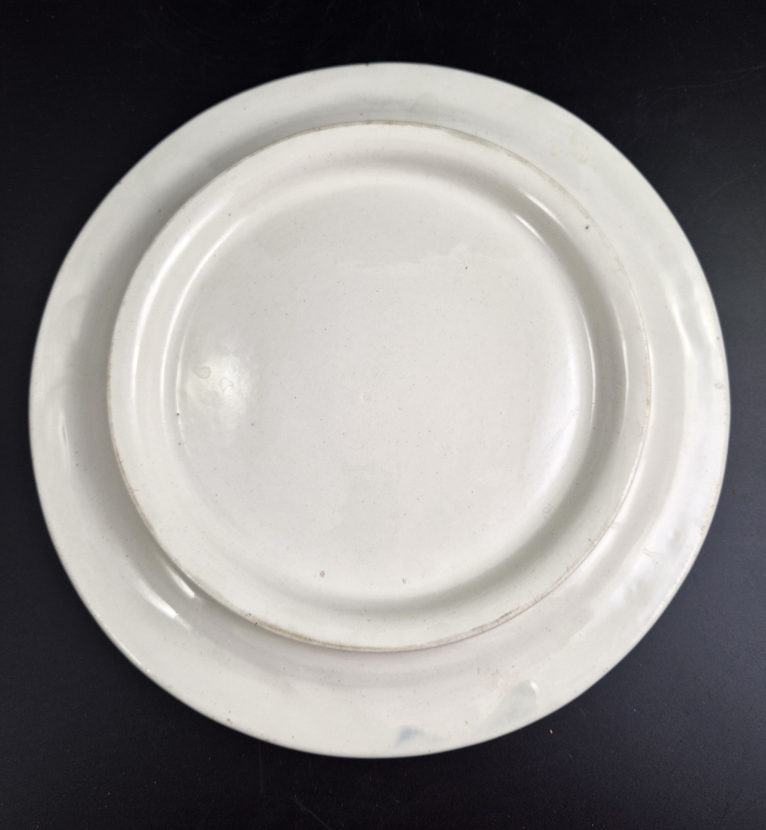 Cloche à fromage victorienne en ironstone blanc et son plat, blé et treillage, v.1875-photo-3