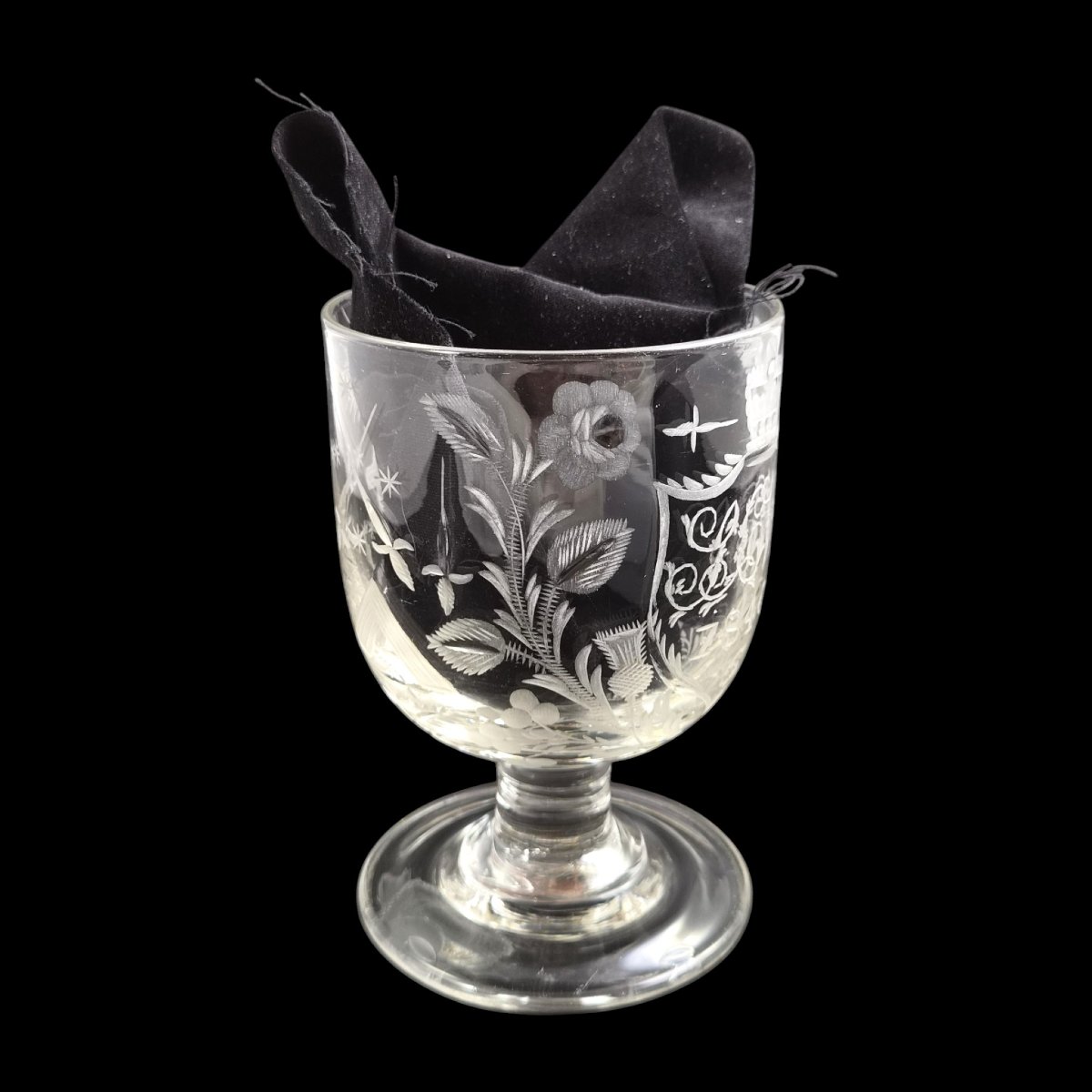 Rummer anglais gravé Grand Alfred Order of Old Friends, vers 1820–1830-photo-3