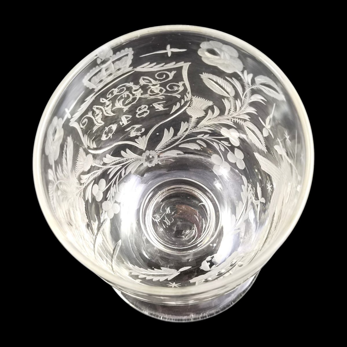 Rummer anglais gravé Grand Alfred Order of Old Friends, vers 1820–1830-photo-5