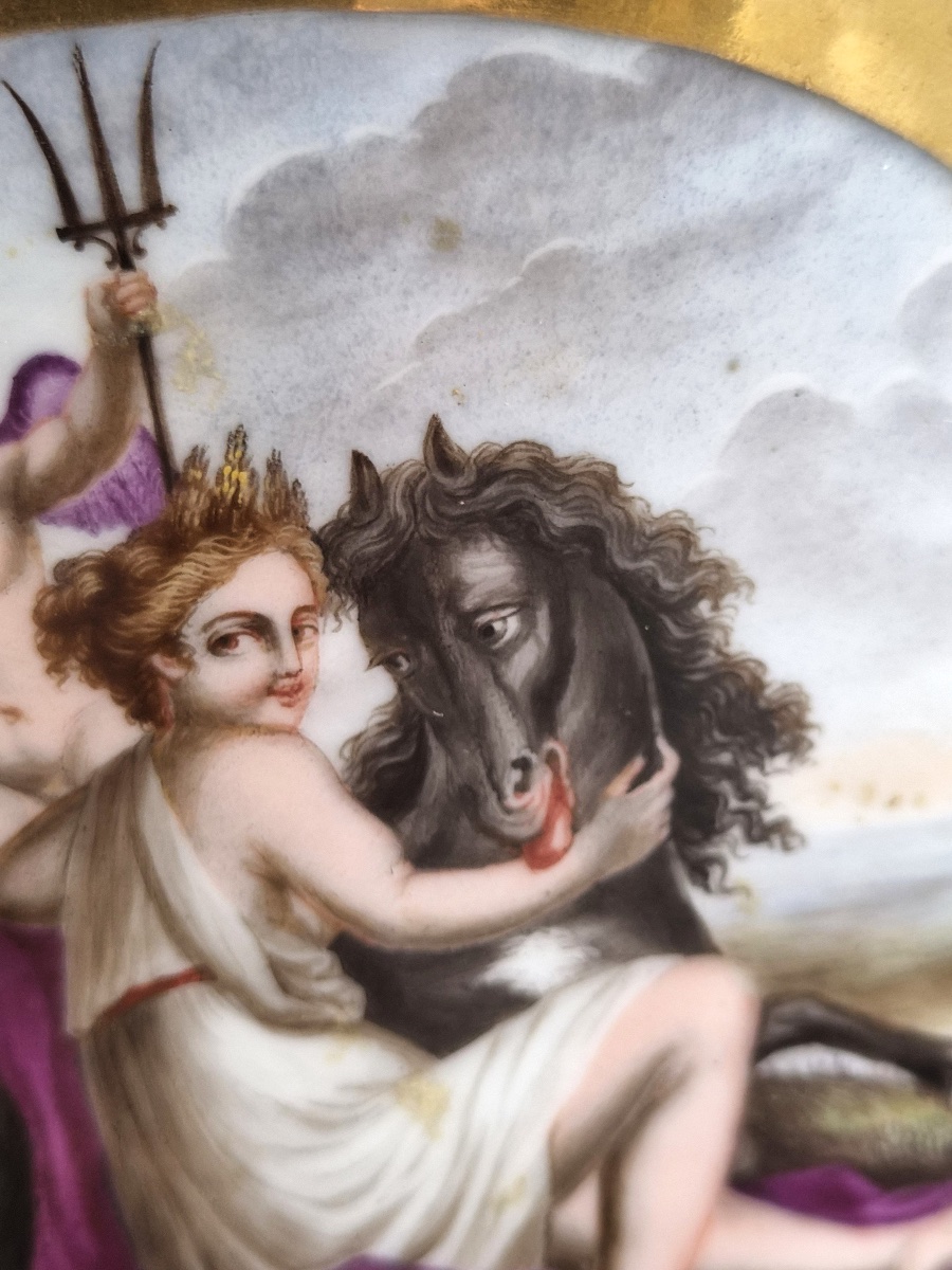 Théière en porcelaine de Paris, Bringeon rue Vivienne, scènes mythologiques, vers 1810-photo-1