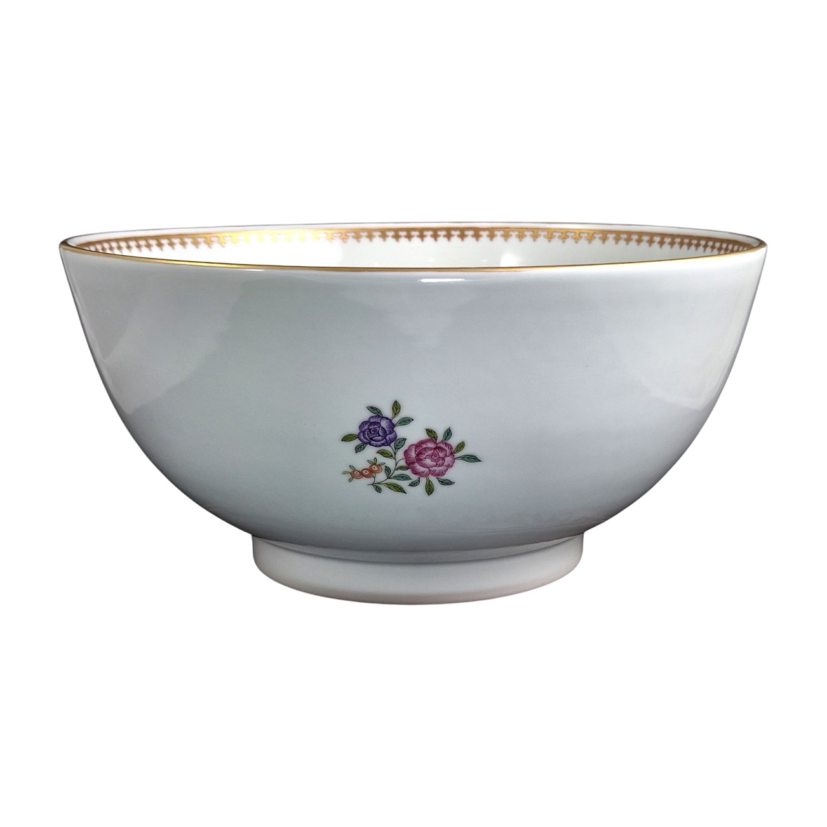 Large Chinese Porcelain Punch Bowl With Coat Of Arms, Late 18th Century-photo-2