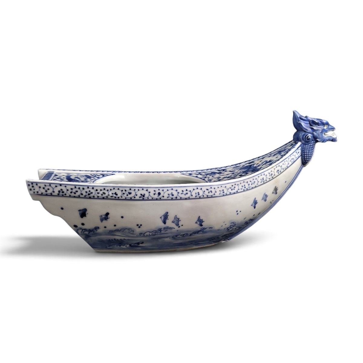 Mikawachi Hirado, Dragon-headed Ship-shaped Vase, C. 1890–1910-photo-2