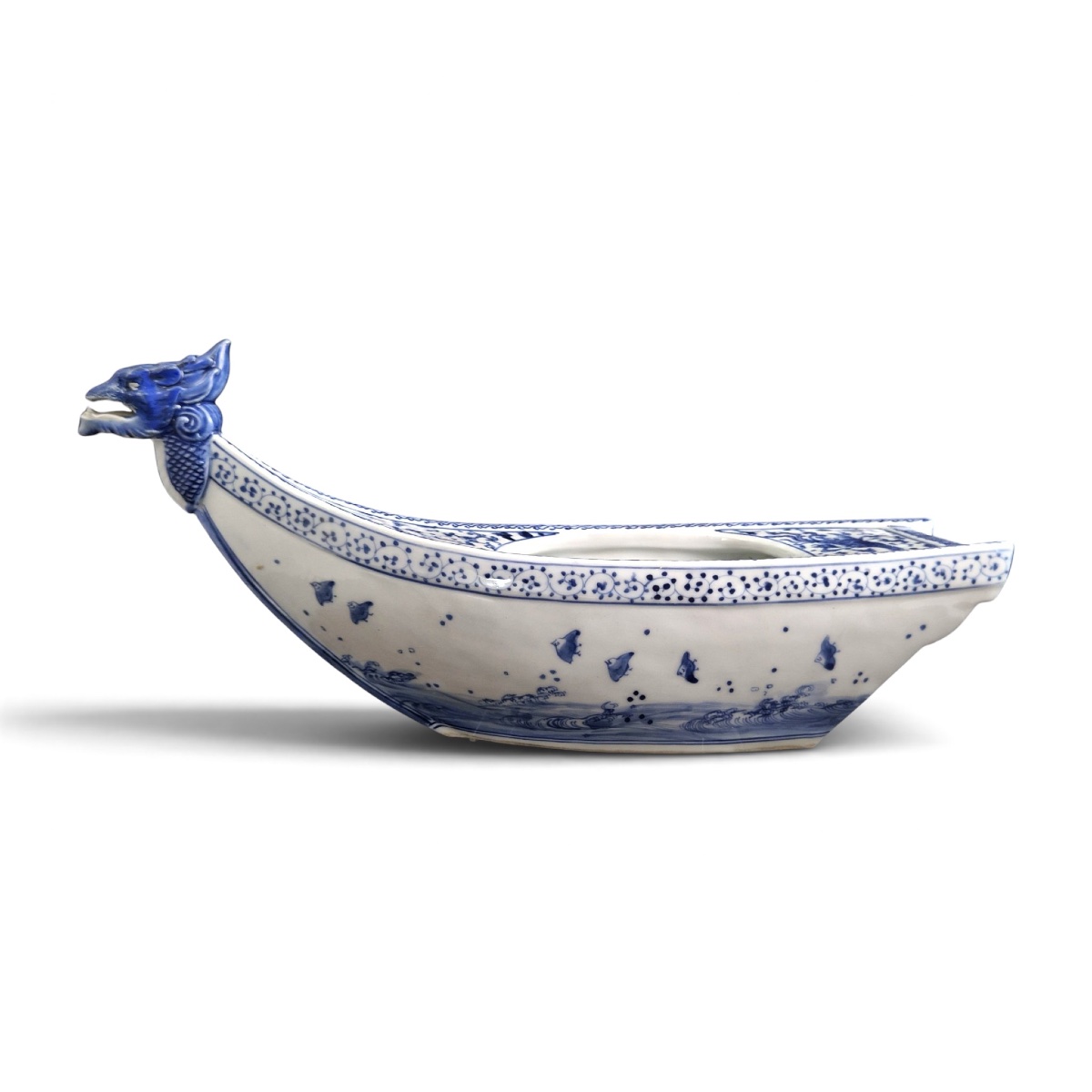 Mikawachi Hirado, Dragon-headed Ship-shaped Vase, C. 1890–1910-photo-4