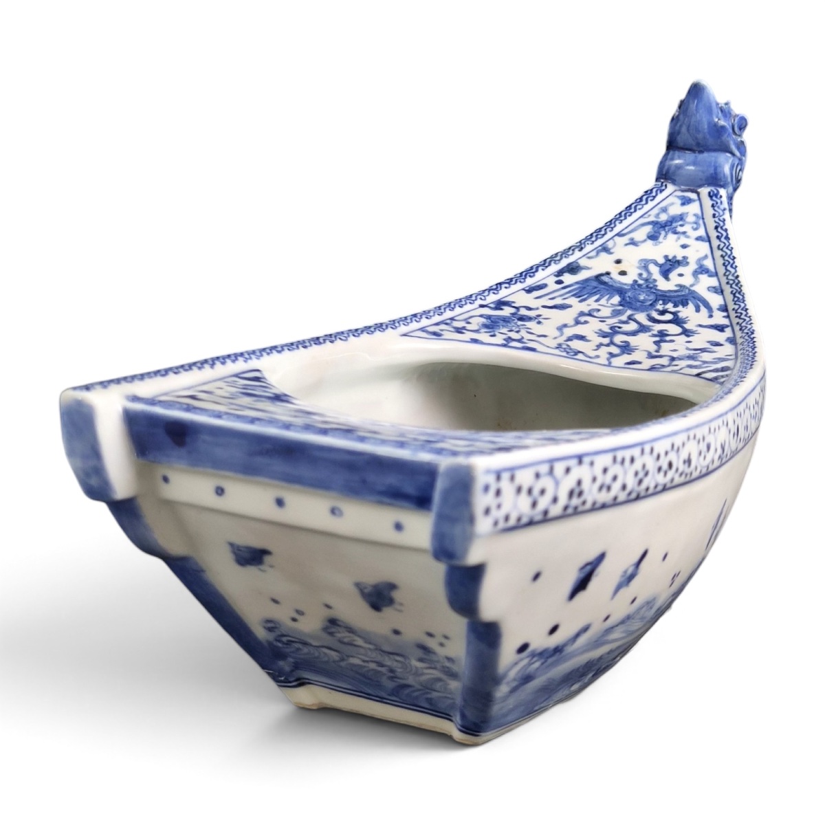 Mikawachi Hirado, Dragon-headed Ship-shaped Vase, C. 1890–1910-photo-2