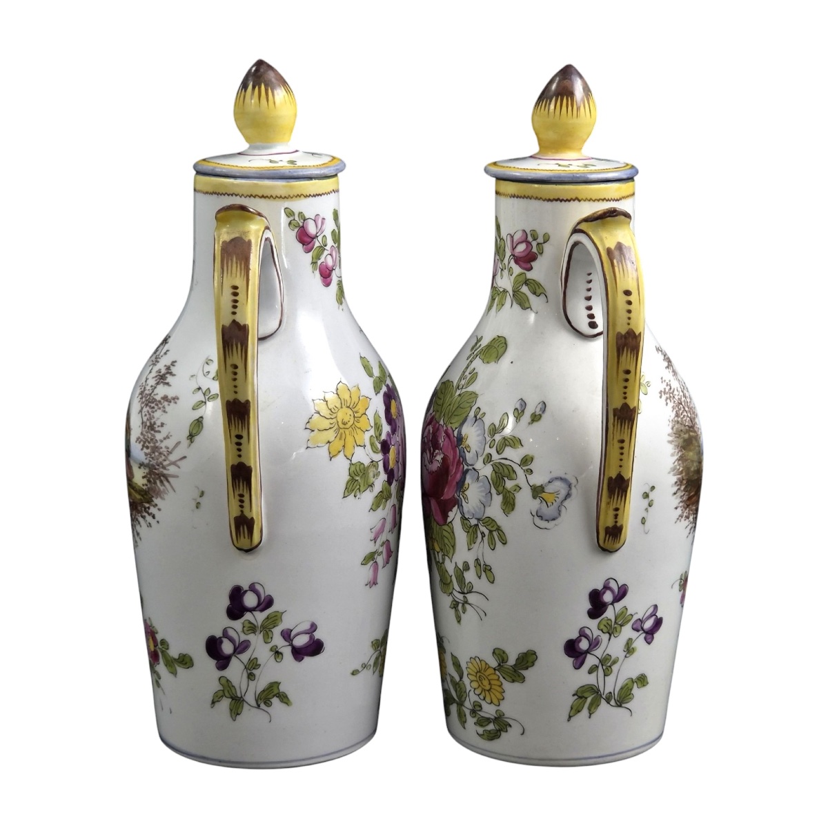 Veuve Perrin Marseille, Paire de Burettes à Huile et Vinaigre Couvertes, vers 1770–1780-photo-4