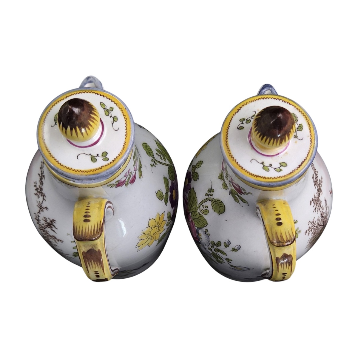 Veuve Perrin Marseille, Paire de Burettes à Huile et Vinaigre Couvertes, vers 1770–1780-photo-1