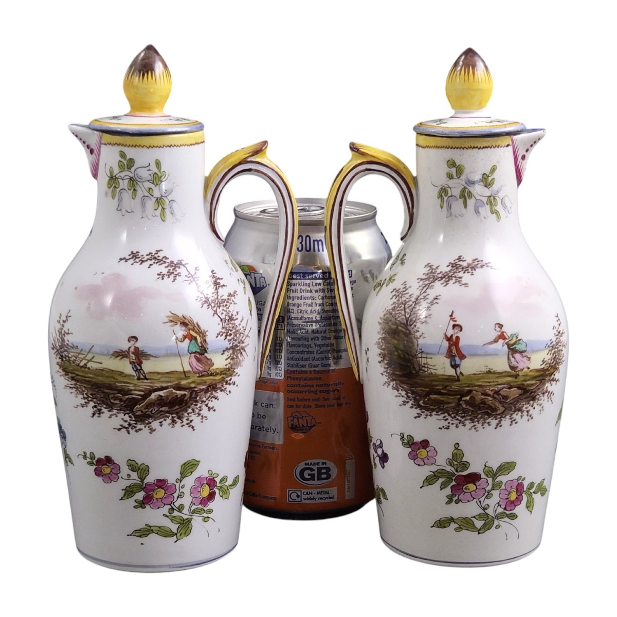 Veuve Perrin Marseille, Paire de Burettes à Huile et Vinaigre Couvertes, vers 1770–1780-photo-6
