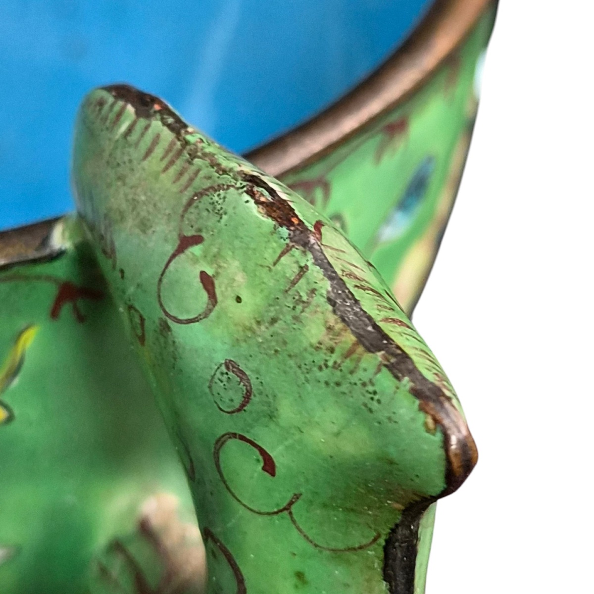 Coupe et Présentoir en Émail de Canton, Anses Dragons, Huit Emblèmes Bouddhiques, Fin XVIIIe-photo-1