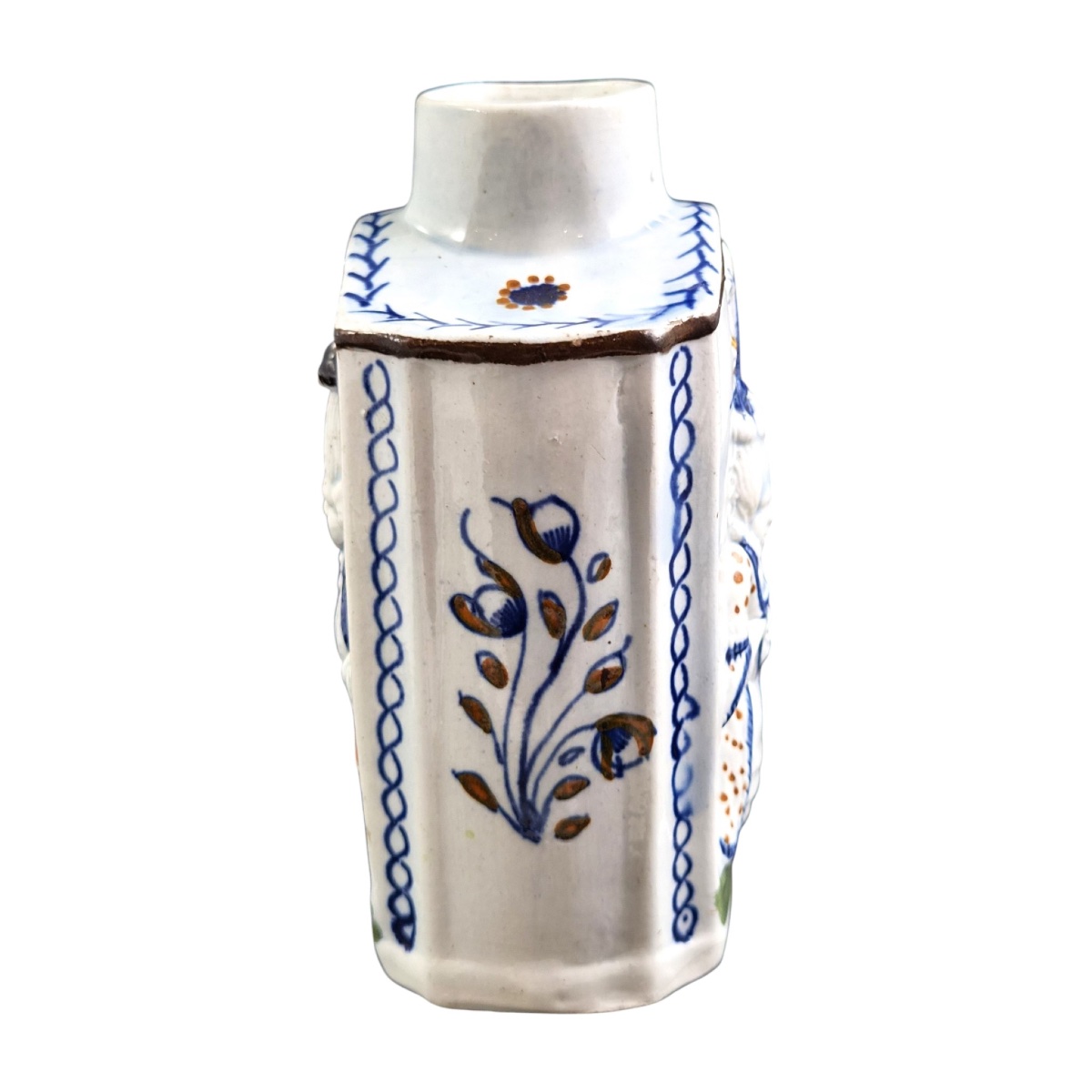 Scottish Prattware “macaroni” Tea Can, G. Gordon, Circa 1790-photo-2