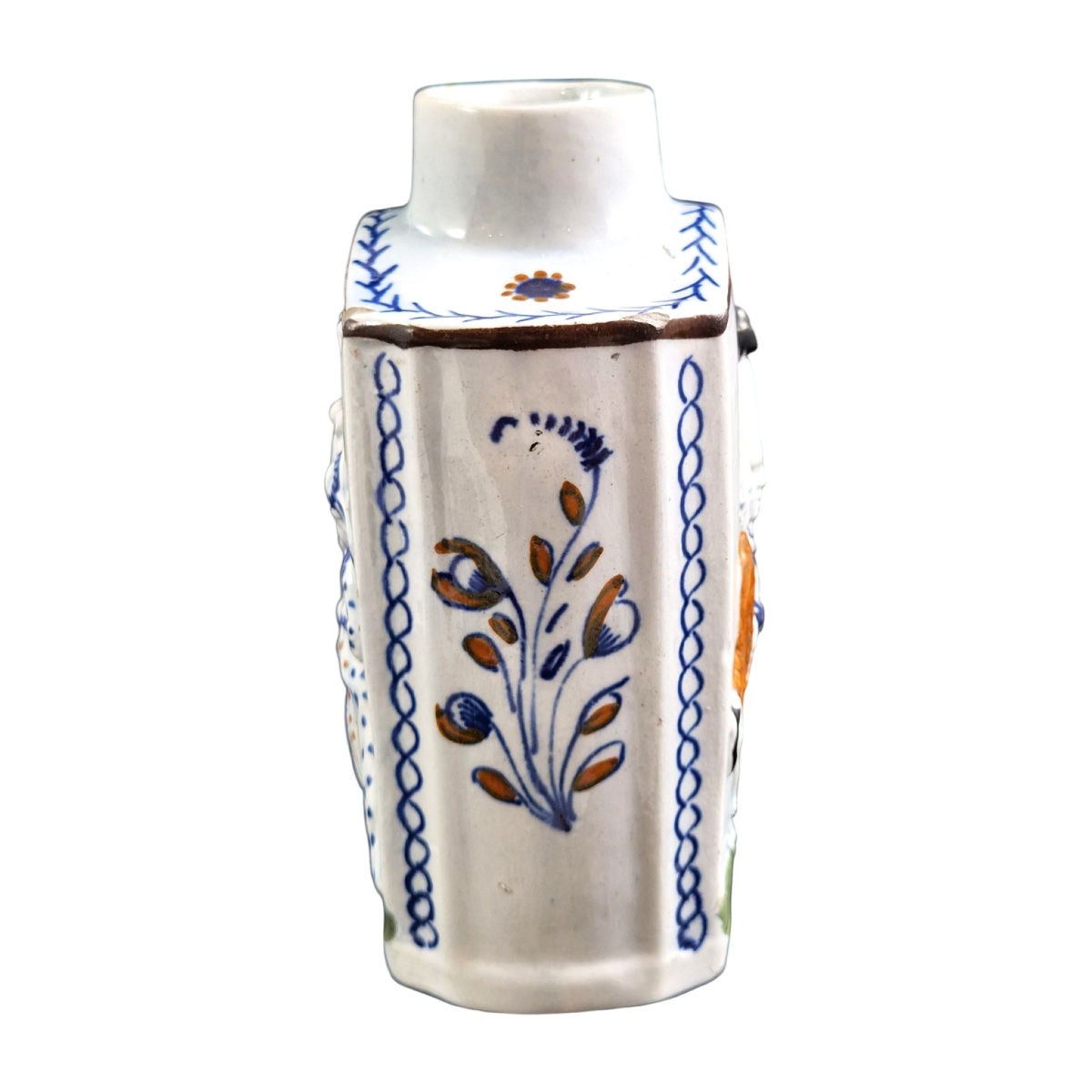 Scottish Prattware “macaroni” Tea Can, G. Gordon, Circa 1790-photo-4