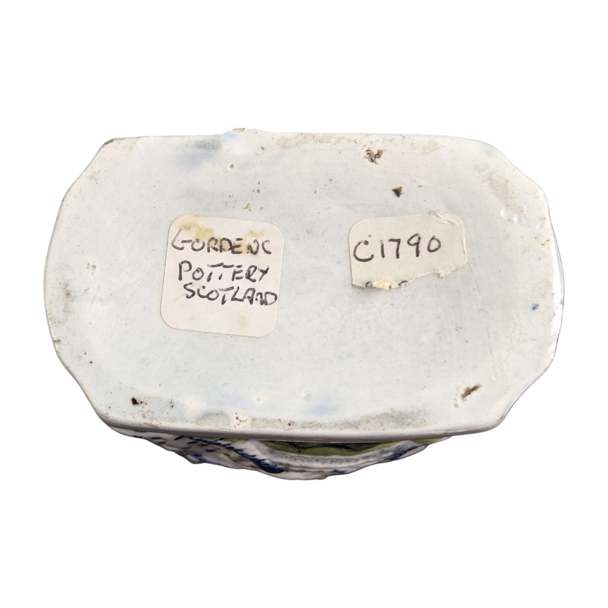 Scottish Prattware “macaroni” Tea Can, G. Gordon, Circa 1790-photo-2