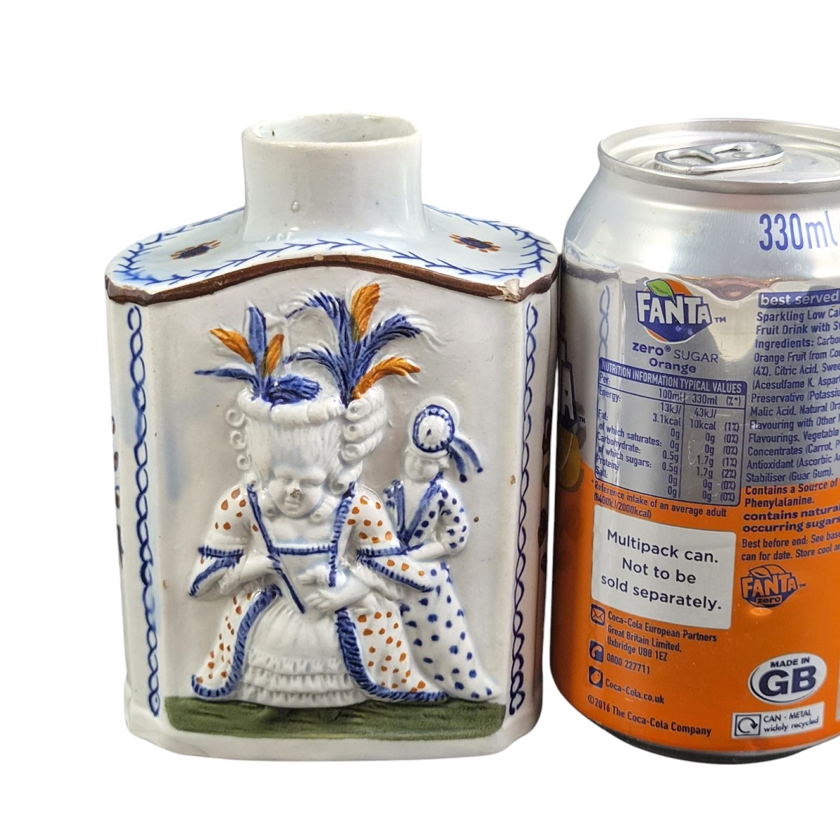 Scottish Prattware “macaroni” Tea Can, G. Gordon, Circa 1790-photo-3