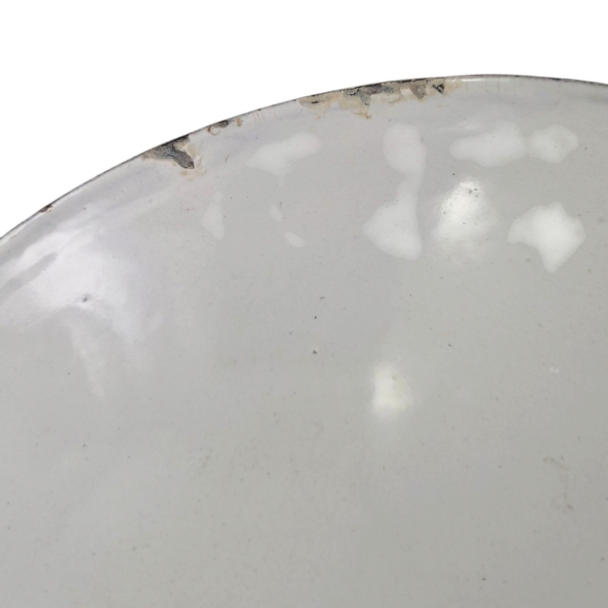 Paire de Vases en Tôle Peinte Ajourée Fond Blanc, Époque Empire-photo-3