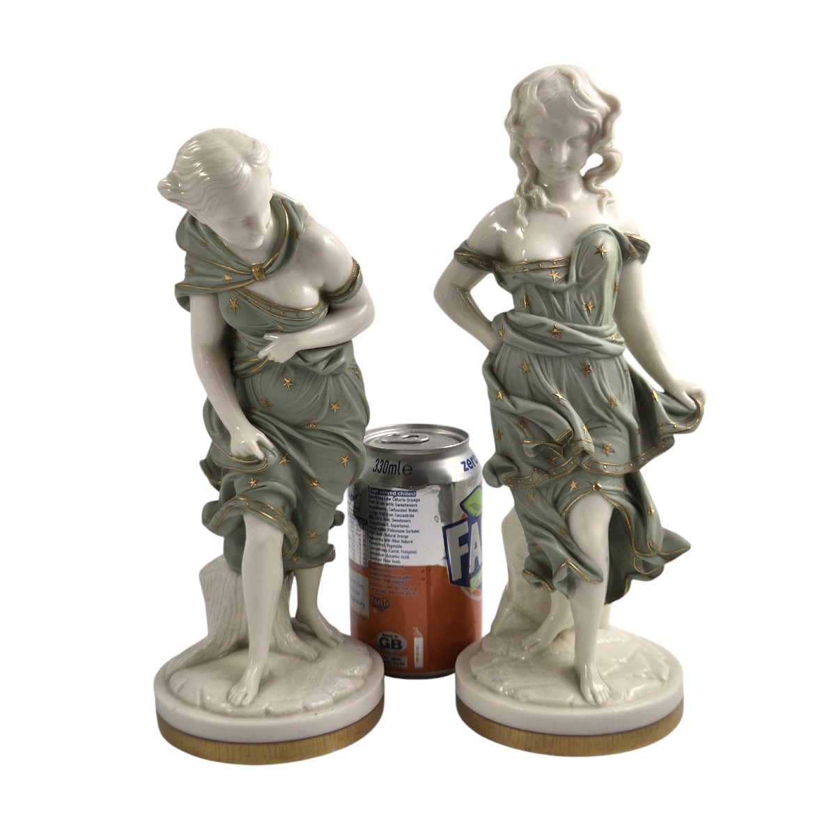 Royal Worcester, « Wind Maidens », Paire en Parian par James Hadley, vers 1870-photo-6