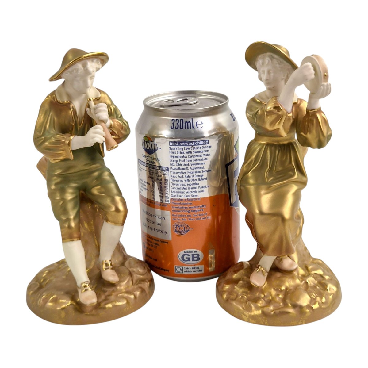 Royal Worcester "strephon And Phyllis" Musician Pair, 1944–1948-photo-6