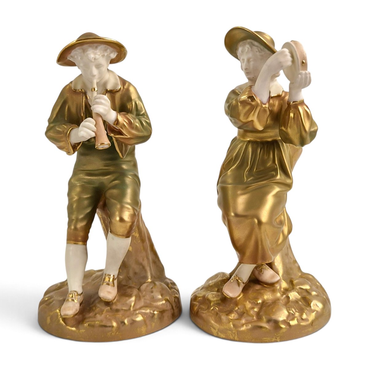 Royal Worcester "strephon And Phyllis" Musician Pair, 1944–1948