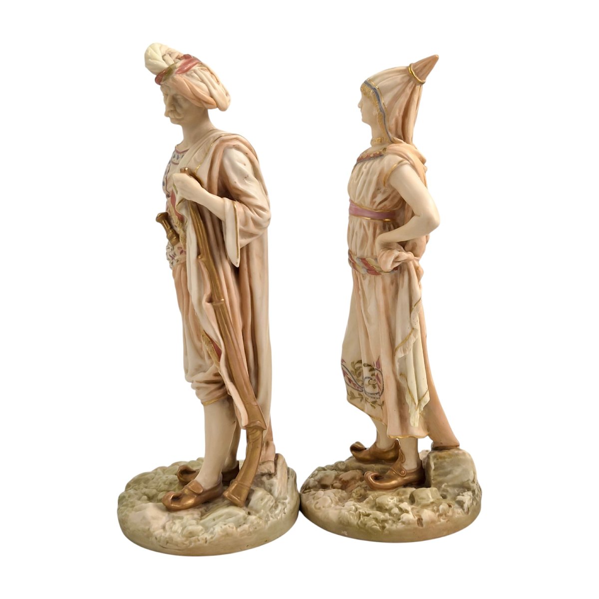 Paire de figurines Bringaree Royal Worcester, James Hadley, 1893-photo-2