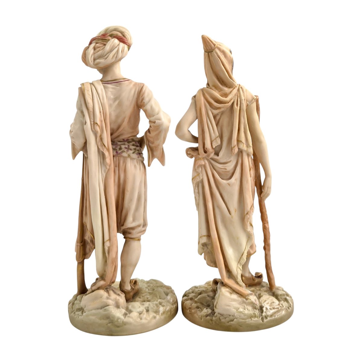 Paire de figurines Bringaree Royal Worcester, James Hadley, 1893-photo-3