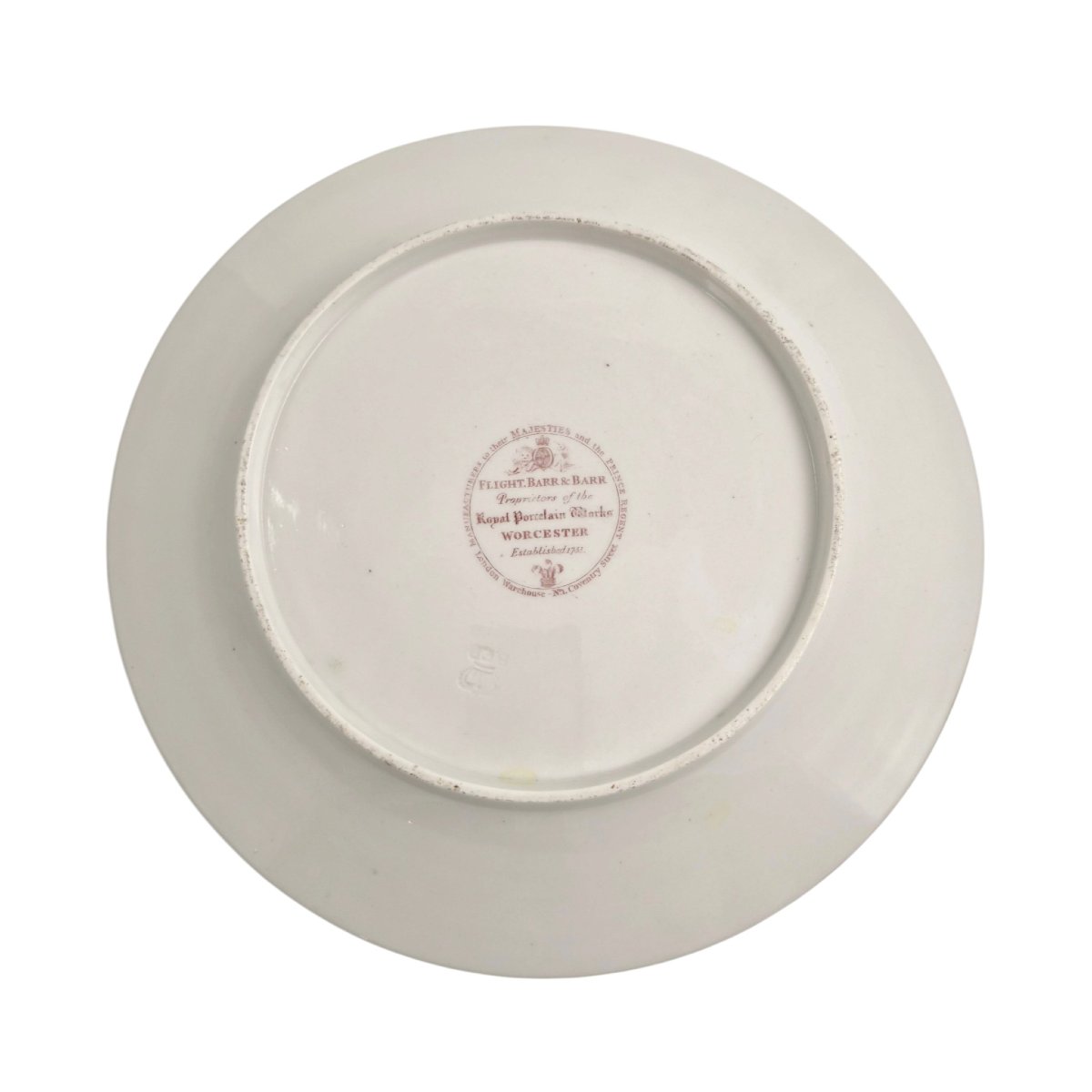 Assiette à dessert armoriée Flight, Barr & Barr Worcester, baron Hawke, vers 1815-photo-4
