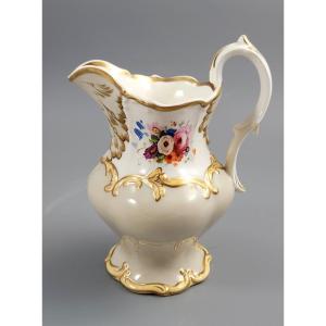 Antique Rockingham Porcelain Jug, Model 8376, England, Circa 1830