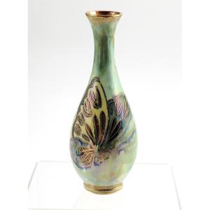 Makeig-Jones Wedgwood Lustre, Vase Z4832, Papillons, Rare