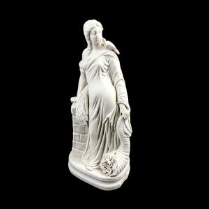 Figure en biscuit de Parian, époque victorienne, fin du XIXe siècle