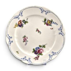 Sèvres Soft-paste Porcelain Plate Painted By Ambroise Michel, 1777
