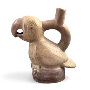 Ancient Pre-columbian Terracotta Ornithomorphic Vessel