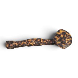 Sceptre Ruyi chinois en écaille sculptée, dynastie Qing, probablement fin XIXe siècle